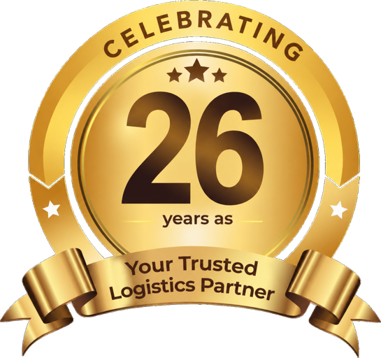 Celebrating 26 years as your trusted logistics partner